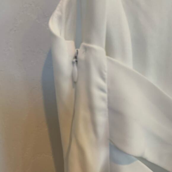 Lulus White Maxi Dress Sz L # 404 - Picture 7 of 9